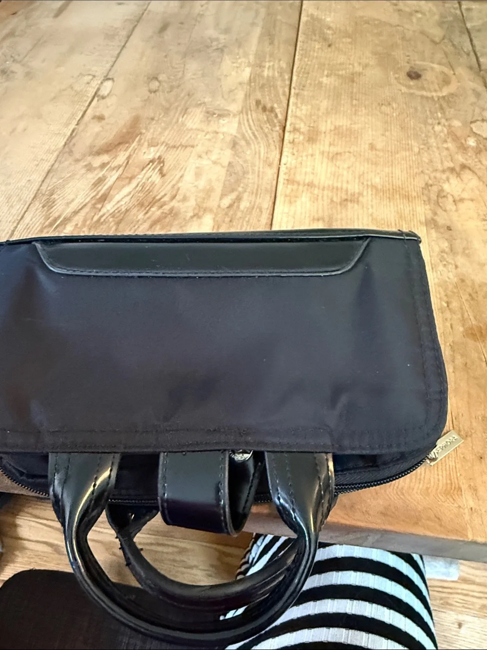 Sephora Black Nylon Cosmetic Travel Case with Top Handles